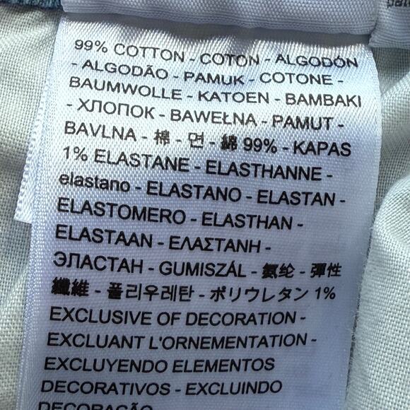 LEVIS Premium Ribcage Shorts Size 30 Big E Super High Rise Classic With Raw Hem - Picture 10 of 12